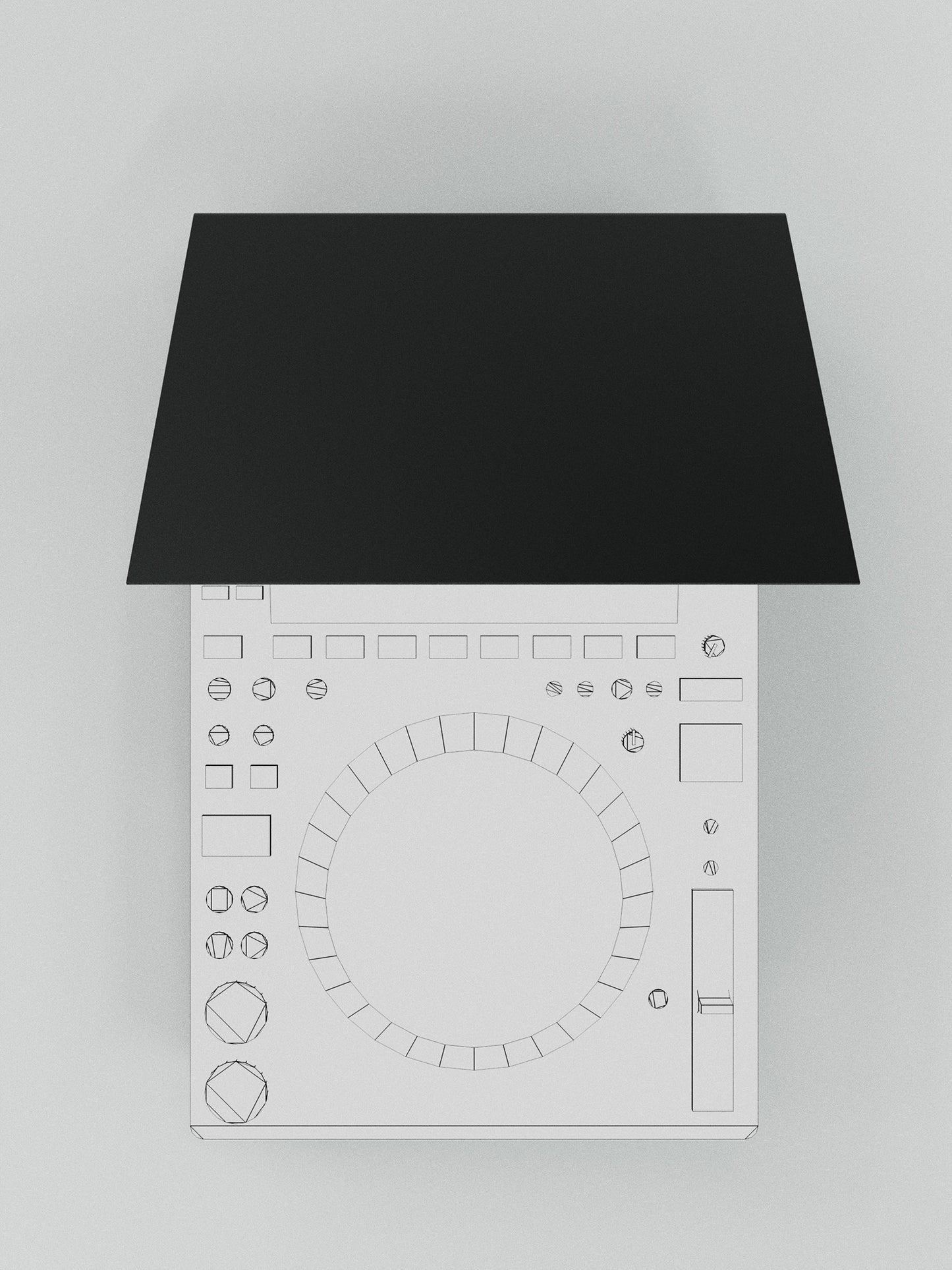 DJ Sun Cover – Player & Mixer Sonnenblende – Aluminium