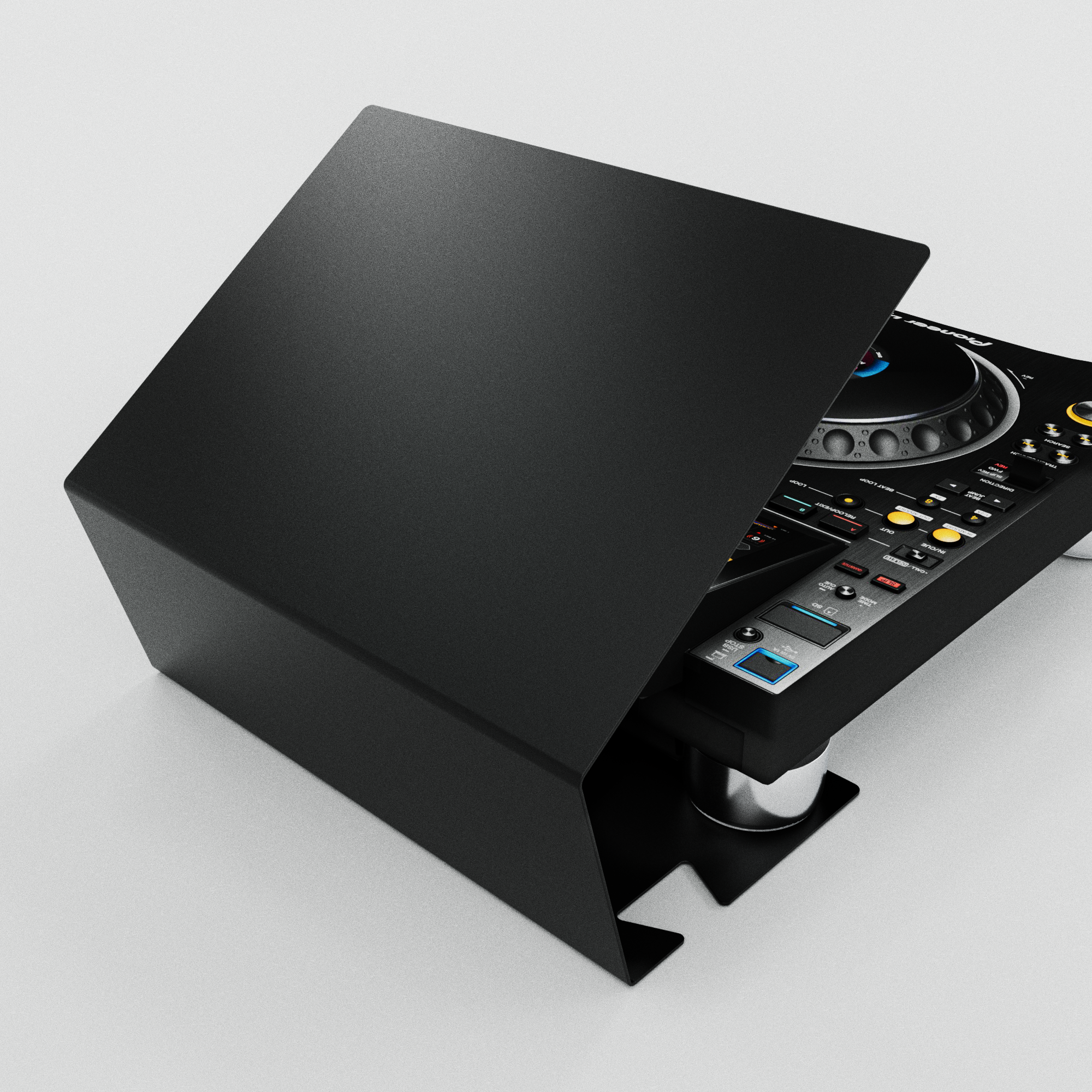 DJ Sun Cover – Player & Mixer Sonnenblende – Aluminium | BowTie Edition