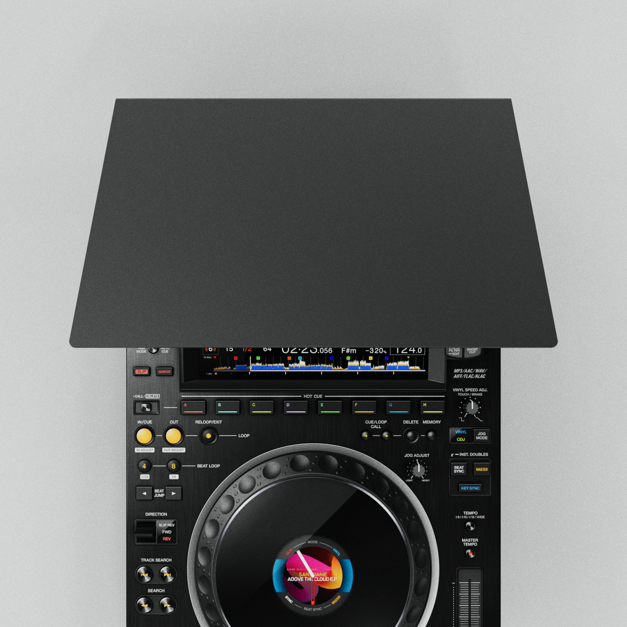 DJ Sun Cover – Player & Mixer Sonnenblende – Aluminium | BowTie Edition
