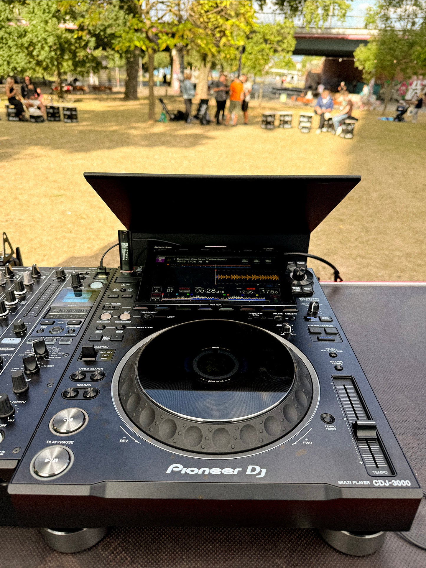 DJ Sun Cover – Player & Mixer Sonnenblende – Aluminium